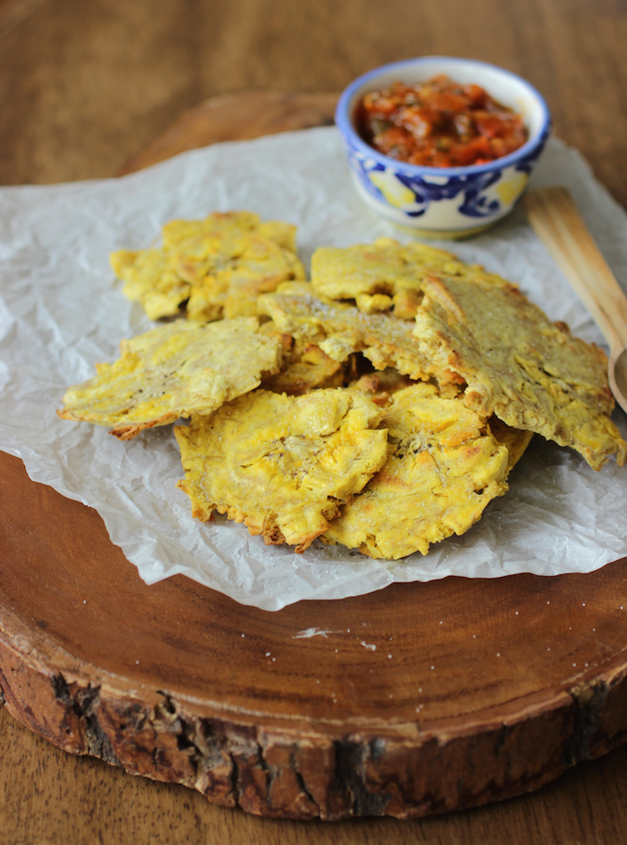 Mexican Tostones (plantain chips)